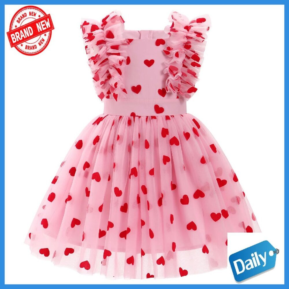 Girls Birthday Princess Tulle Dress Butterfly Embroidery Special Occasion Gown